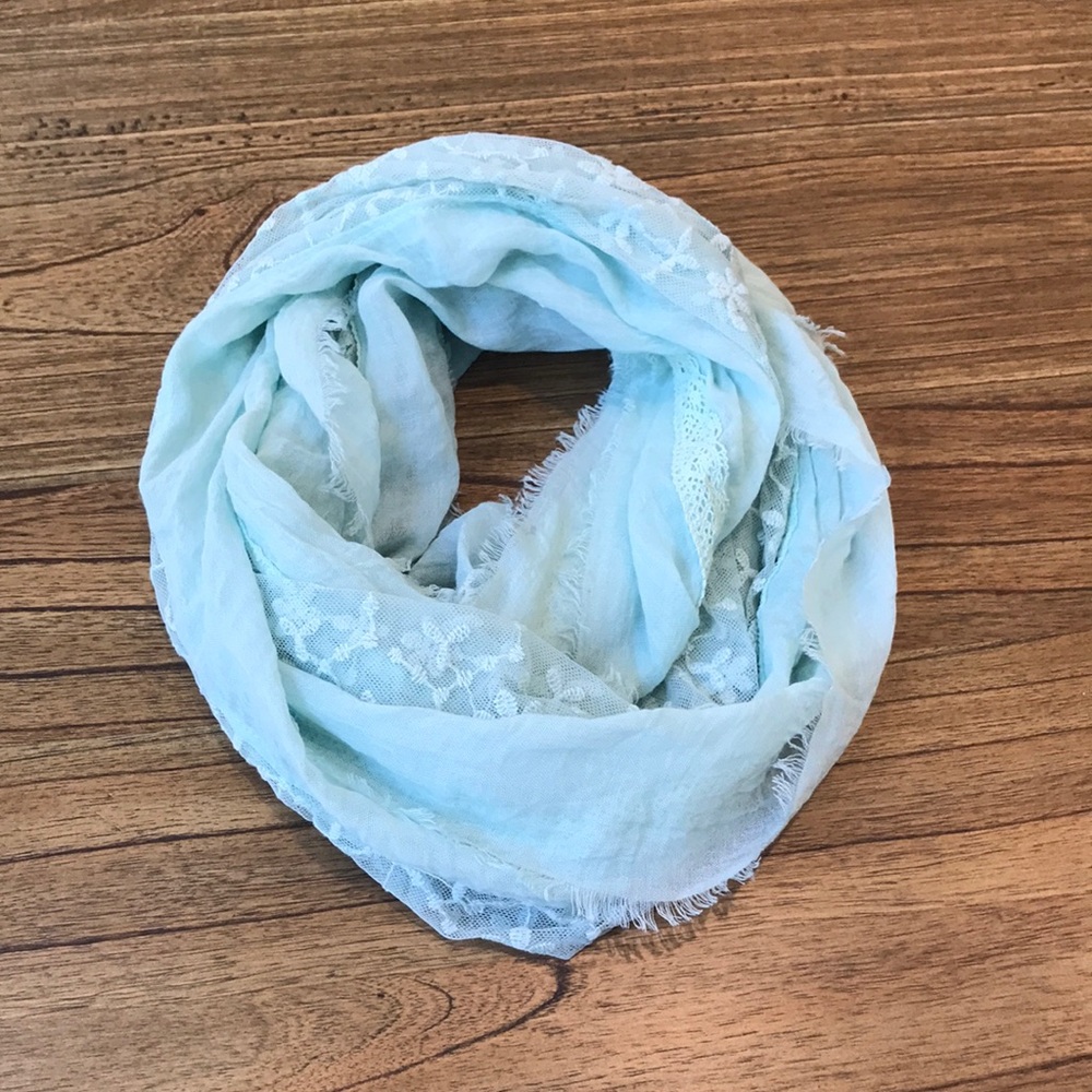 Mint infinity scarf